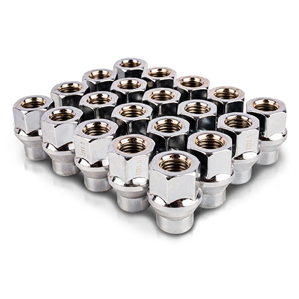 Jeep ET Style Chrome Lug Nuts Set 1/2x20 Extended Thread For All CJ YJ TJ JK Jeeps!