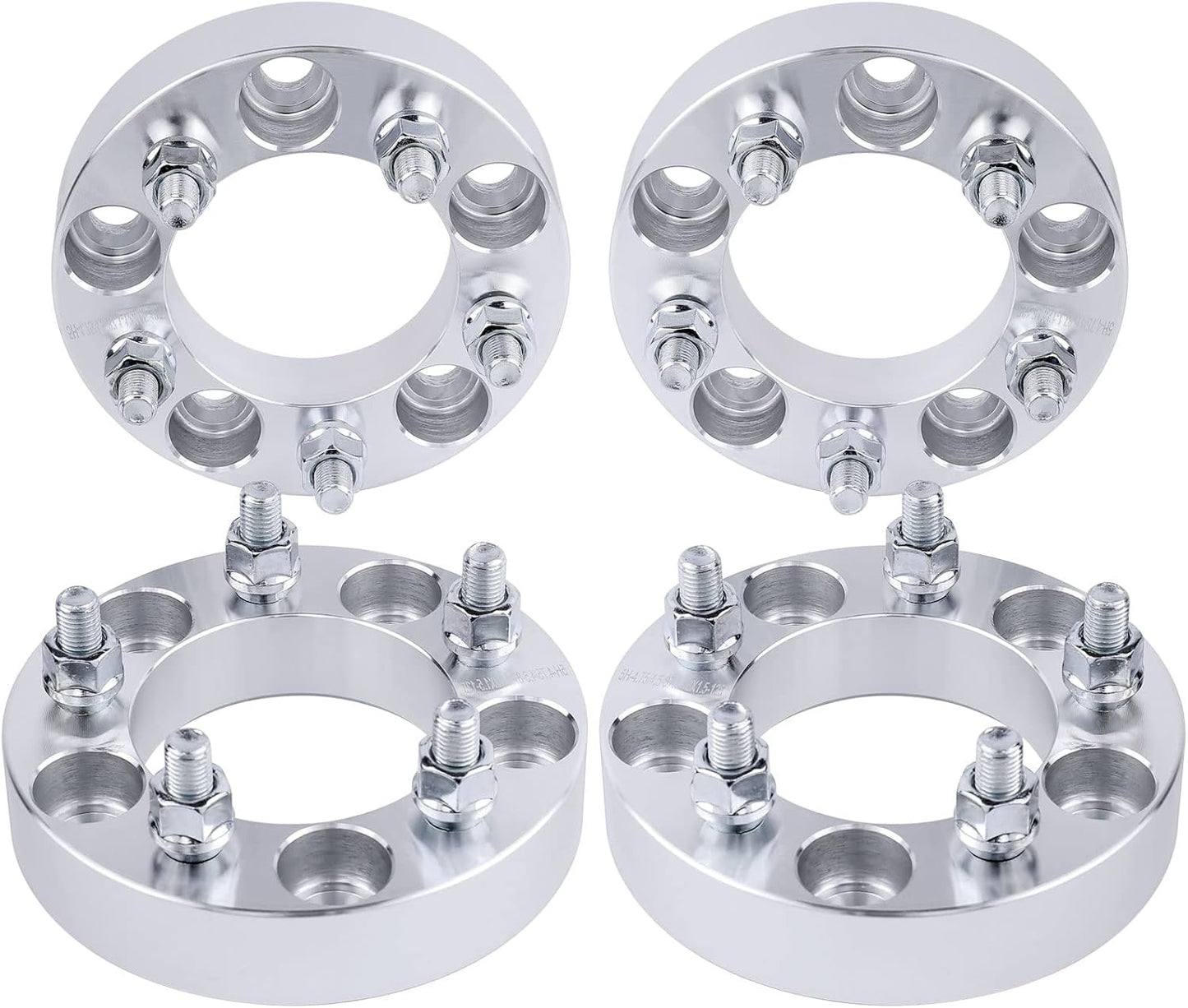 4 Jeep Wheel Spacers Adapters 5x5.5 For All 1946-1985 Jeep CJ | 1/2x20 Studs 108mm Center Bore
