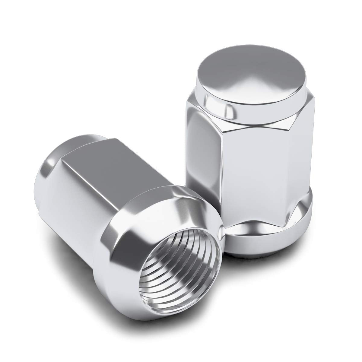 24 écrous de roue bombés 12 x 1,5 chrome poli | États-Unis | Belle qualité