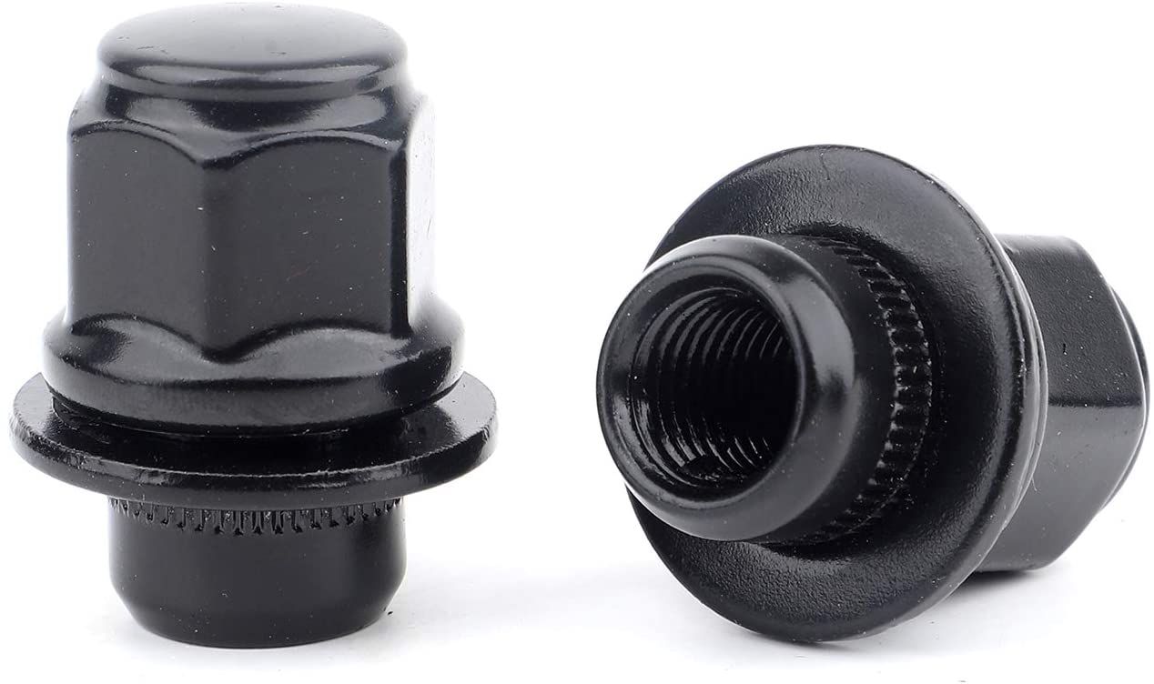 24 Écrous de roue Nissan OEM Black Factory Mag Style 12x1,25 | Pour Armada Frontier Pathfinder Titan Xterra