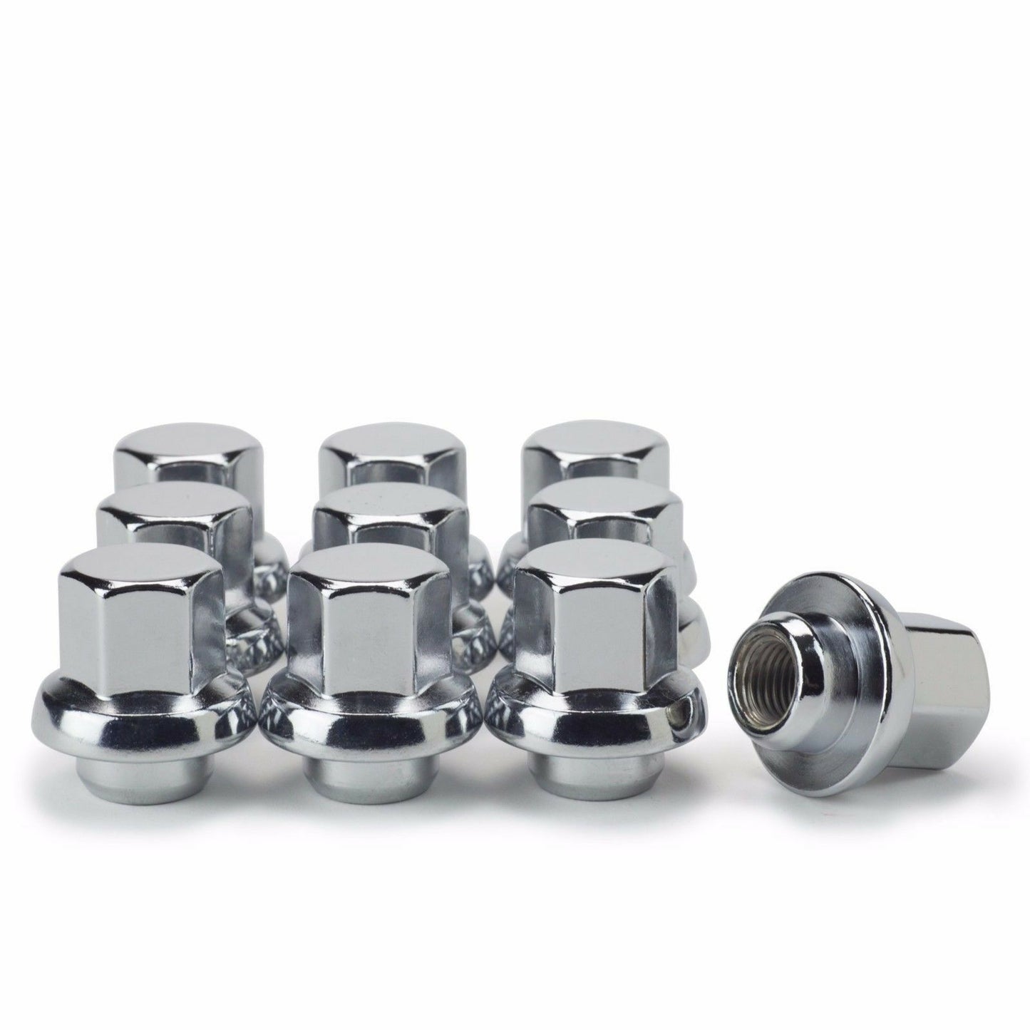 GM OEM Snowflake Style Chrome Lug Nuts 7/16 Fits Pontiac Firebird Chevy Corvette Camaro Mag Style Wheels