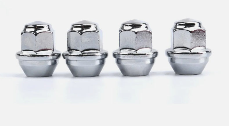 FORD OEM Lug Nuts 12x1.5 Chrome Factory Replacement Lugs fits 6 Lug Ford Ranger, Bronco OE Wheels