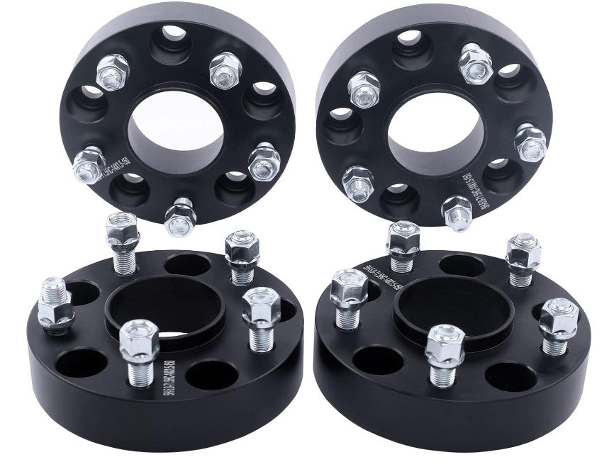 5X5 Jeep Wheel Spacers Adapters Fits Wj Wk Jk Xk 1.25 Inch Thick 5X127 + Free Spline Lug Nuts