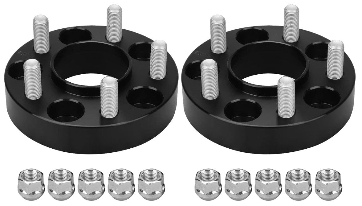 4 entretoises de roue centrées sur moyeu Jeep Wrangler 5x5 1,5 pouces (5x127) pour tous les JK Wrangler Rubicon, Sahara, Commander, Grand Cherokee 2007 et plus récents