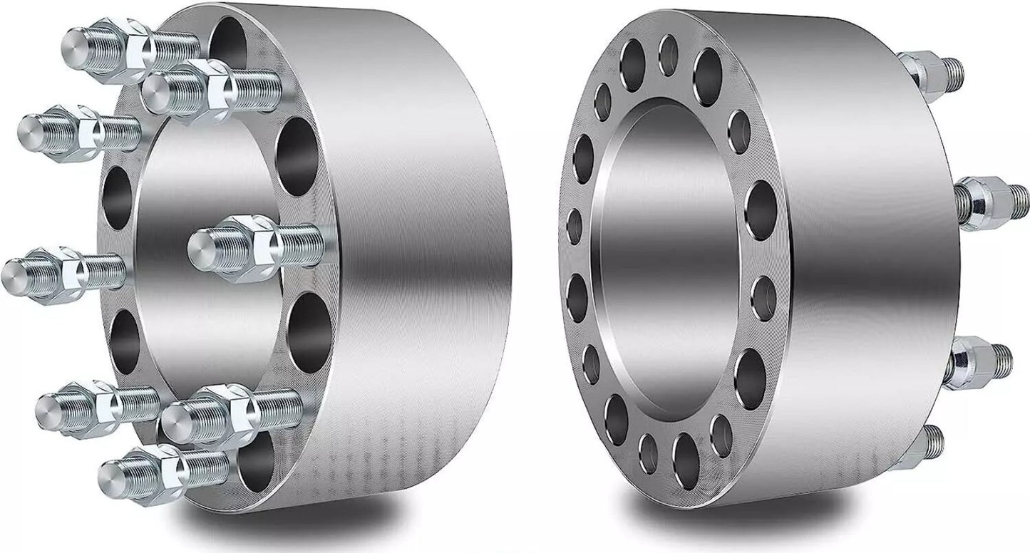 Espaciadores de rueda centrados en buje doble Ford F-350 de 8 x 200, pernos de 14 x 1,5 para camionetas Ford F-350 Super Duty 2005 y posteriores