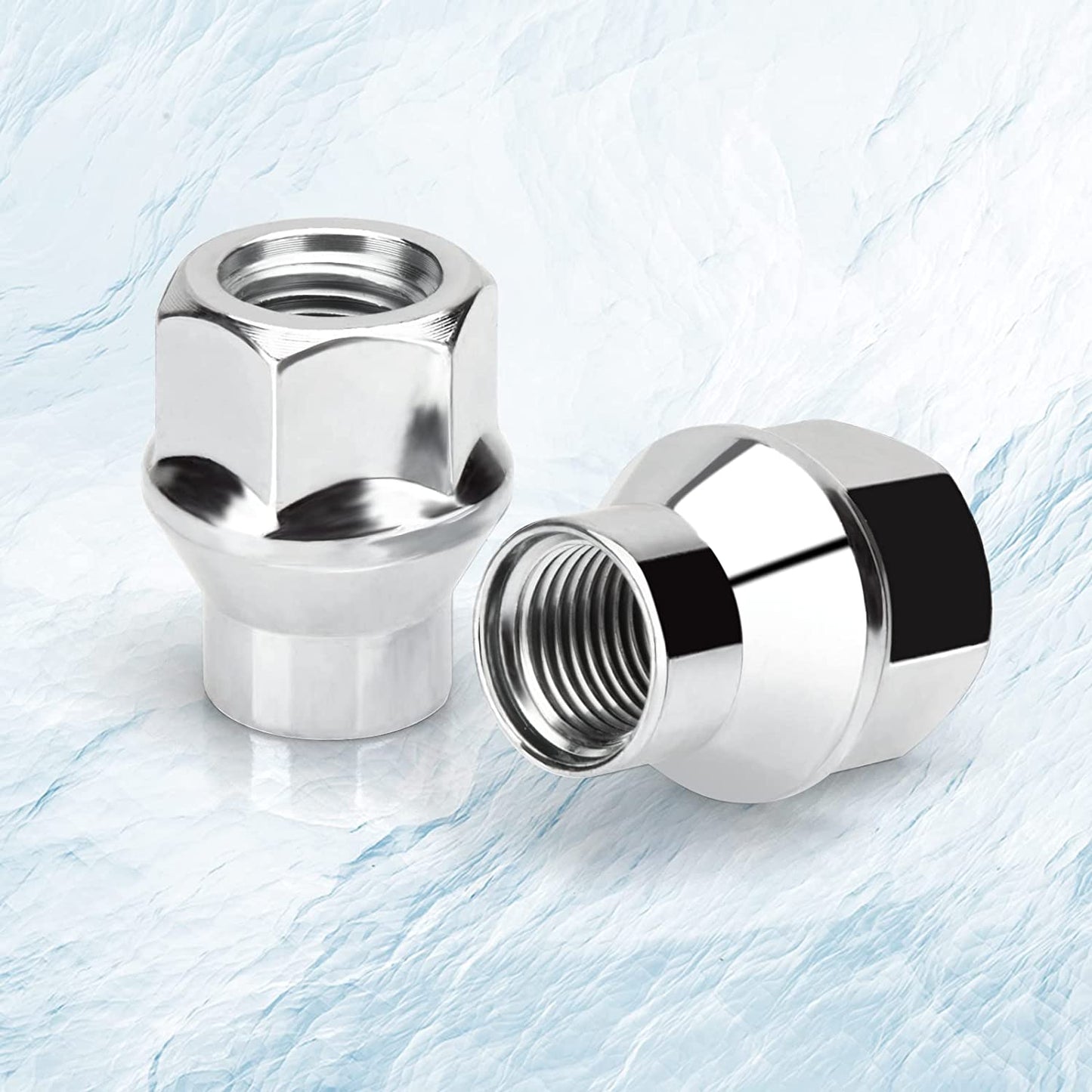 Jeep ET Style Chrome Lug Nuts Set 1/2x20 Extended Thread For All CJ YJ TJ JK Jeeps!