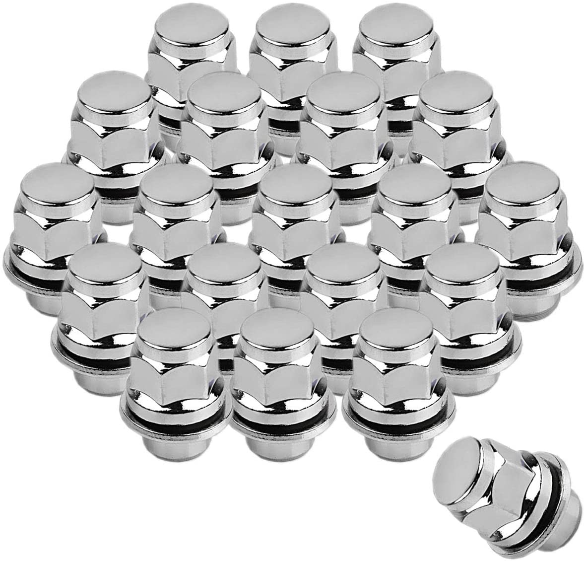 24 Toyota OEM Mag Lug Nuts Set Fits All 6 Lug Mag Wheels / Rims 6x5.5 Or 6x139.7 Tacoma, 4Runner, FJ Cruiser, Tundra, Wheel Lugs