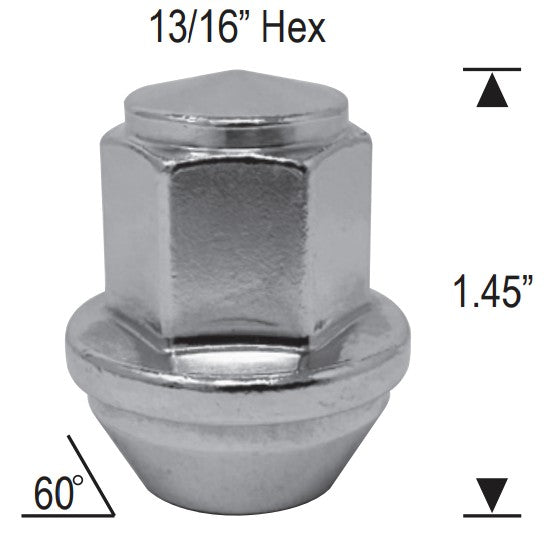 14x1.5 Ford OEM Factory Style Lug Nuts For Explorer Mustang Maverick Edge & Lincoln Aviator Nautilus MKX ACPZ-1012-M ACPZ-1012-D 611-007