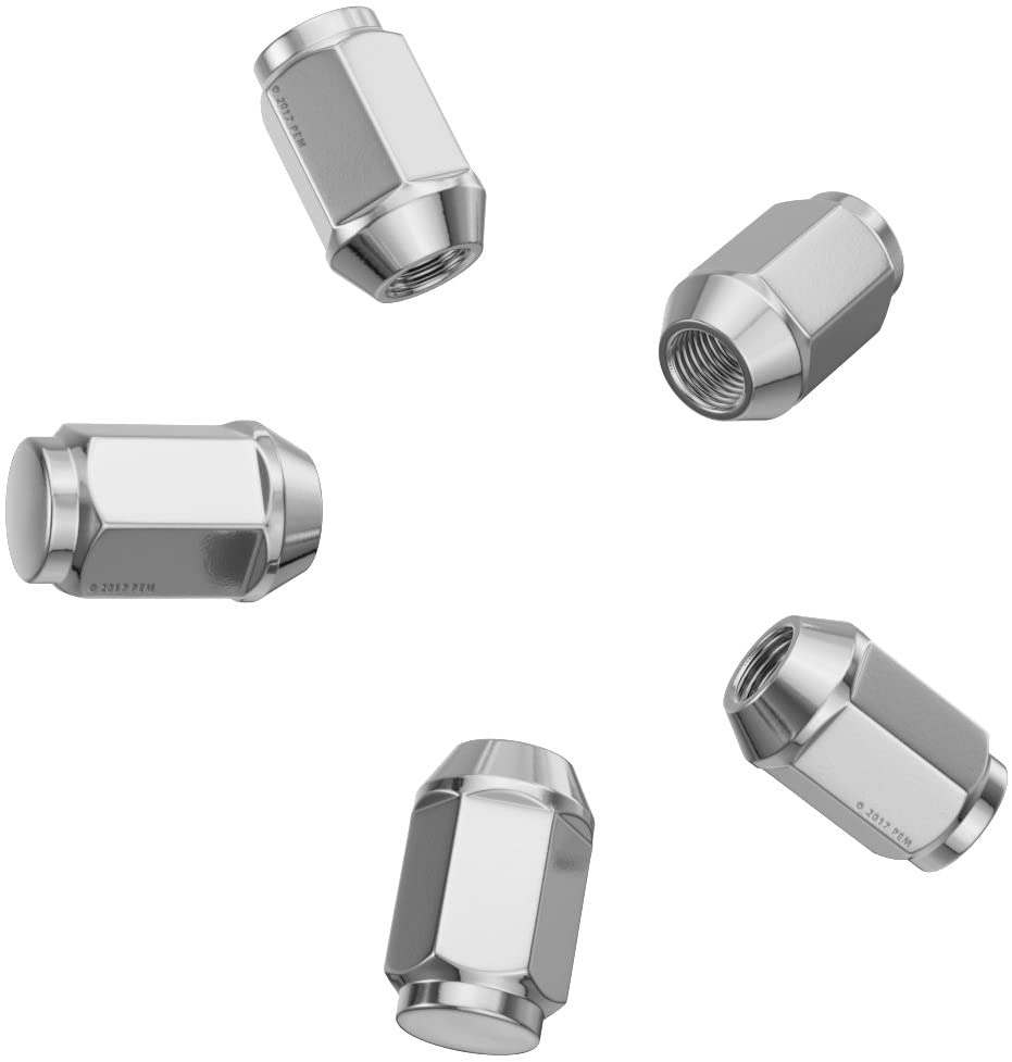 24 écrous de roue bombés 12 x 1,5 chrome poli | États-Unis | Belle qualité