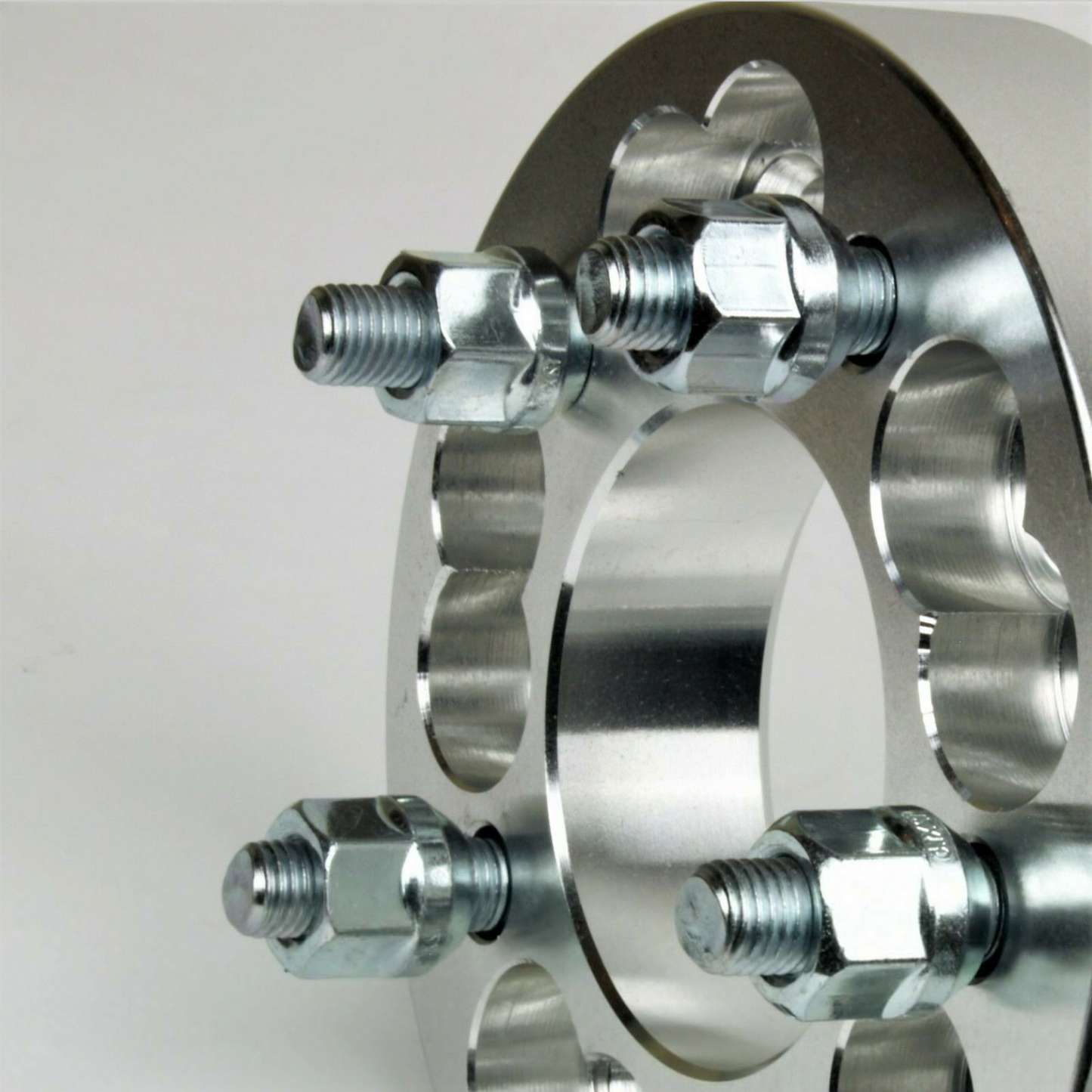 4 Ford Wheel Adapters Spacers 5X108 To 5X120.7 | 1.25" Inch Thick | 12X1.5 Studs