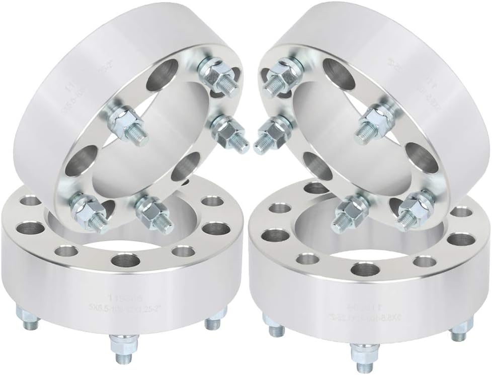 4 Jeep Wheel Spacers Adapters 5x5.5 For All 1946-1985 Jeep CJ | 1/2x20 Studs 108mm Center Bore