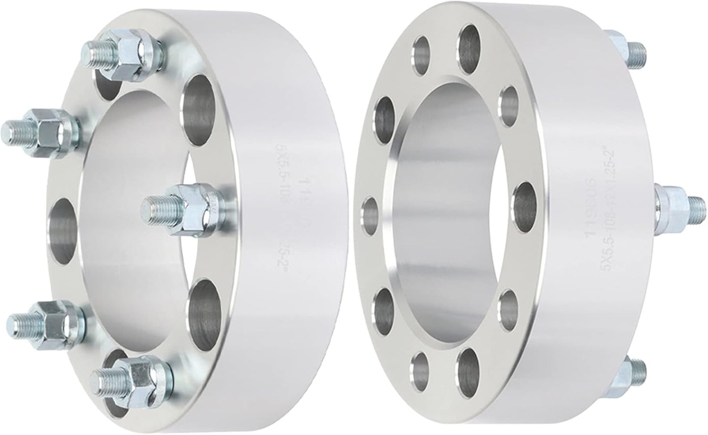 5X4.5 To 5X5 Wheel Adapters 1.25" inch or 1.5" inch 1/2x20 Adapts Jeep Jk Wheels On Tj Yj Kk Sj Xj Mj AKA 5x114.3 to 5x127