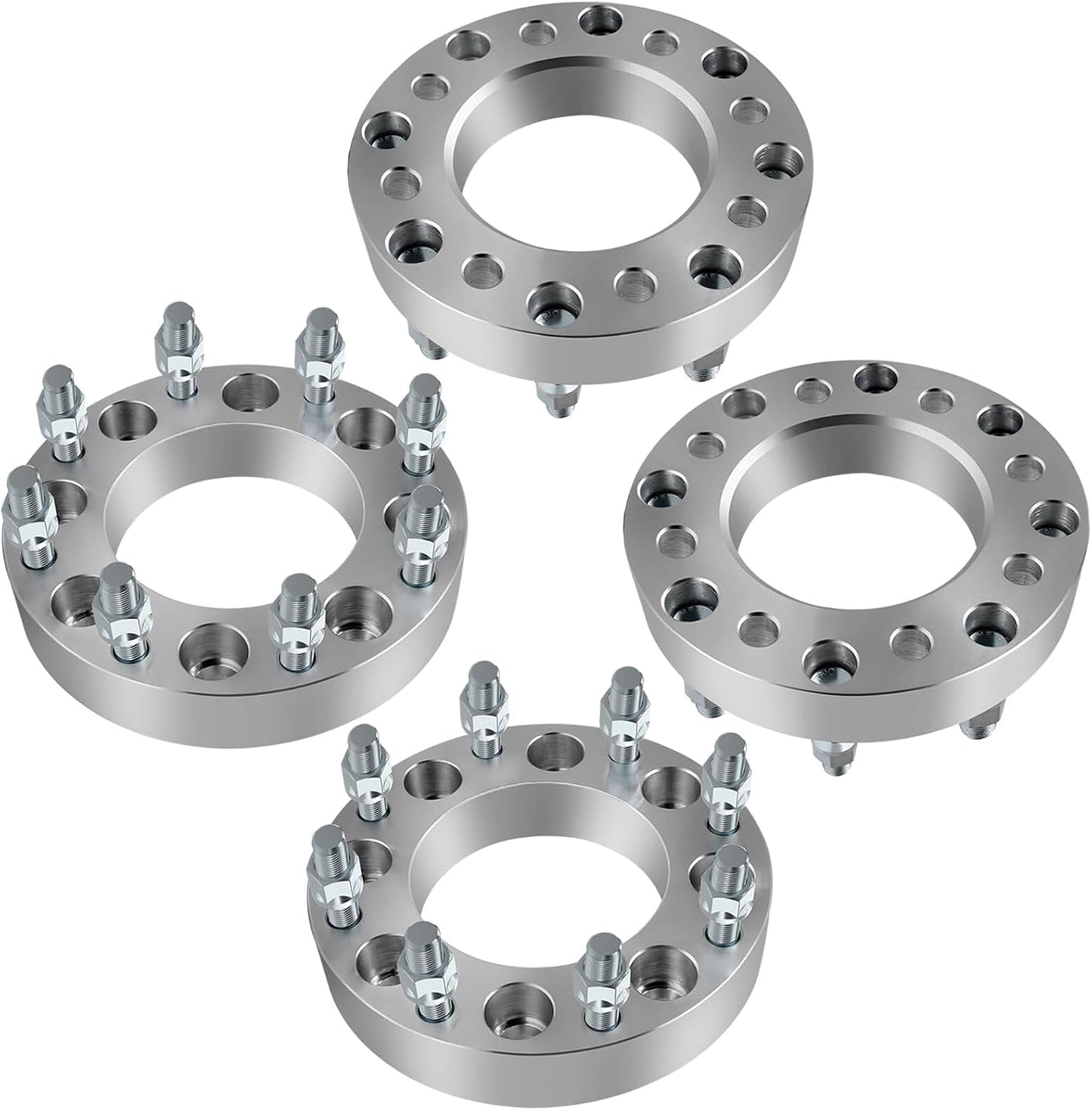 Entretoises d'adaptateurs de roue 8X6,5 à 8X180 | Goujons 14X1,5 de 1,5 pouce ou 38 mm d'épaisseur | 8X165.1 à 8X180 permet les jantes de roues Chevy GMC plus récentes sur les anciens camions Chevy GMC 8 Lug