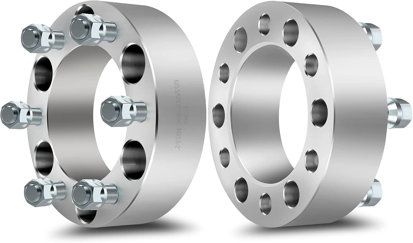 5x4.5 Wheel Spacers 2" Inch (50mm) AKA 5X114.3 Fits Lexus, Toyota, Hyundai, Kia, Acura, Honda 12x1.5