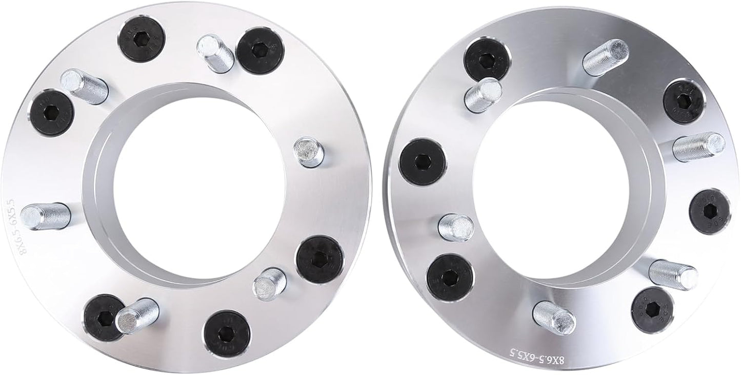 Adaptateur de roue 8x180 à 6x5.5, entretoises centrées sur le moyeu | Les goujons 14x1,5 de 2 pouces d'épaisseur utilisent des roues Chevy GMC sur des camions à 8 pattes 2500 3500 !