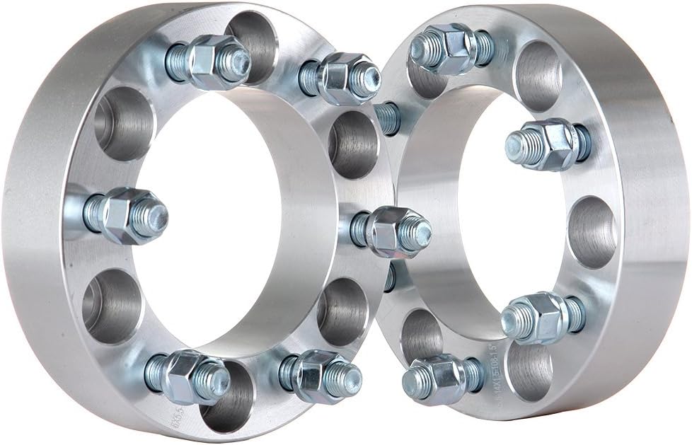 2 espaciadores de ruedas Toyota 6x5,5 o 6x139,7 | ¡Disponible de 1 a 3 pulgadas de espesor! Los pernos de 12 x 1,5 se adaptan a todas las camionetas Toyota de 6 lengüetas.
