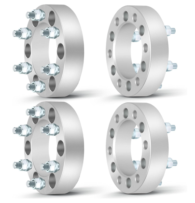 4 adaptadores de rueda centrados en bujes 6X135 a 6X5,5 | Los pernos 14X2.0 permiten que las camionetas Ford utilicen ruedas de camioneta Chevy GMC