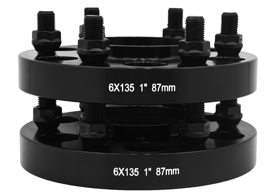 6X135 Hub Centric Wheel Spacers 14X1.5 For Ford Raptor F-150 Expedition Navigator Bronco Raptor
