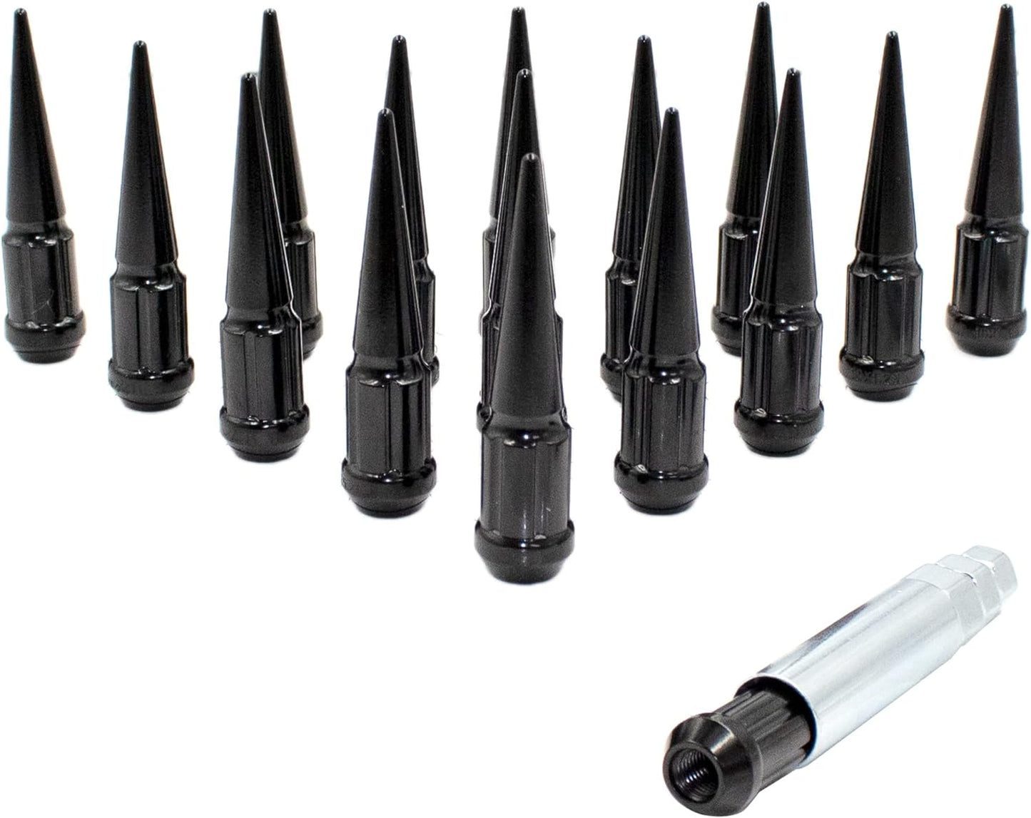 20 ÉCROUS DE CROUPE À SPLINE SPLINE EN ACIER INFINITI + CLÉ | 12X1.25 POUR ROUES INFINITI | TRUST USA 4,5 POUCES DE HAUT ANTIVOL 5X114,3