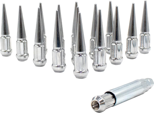 20 ÉCROUS DE CROUPE À SPLINE SPLINE EN ACIER INFINITI + CLÉ | 12X1.25 POUR ROUES INFINITI | TRUST USA 4,5 POUCES DE HAUT ANTIVOL 5X114,3