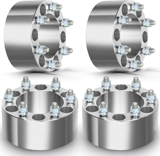 6x5.5 Chevy GMC Cadillac Wheel Spacers 3 Inch 6X139.7 14X1.5 Studs 78.1mm Center Bore 4pc