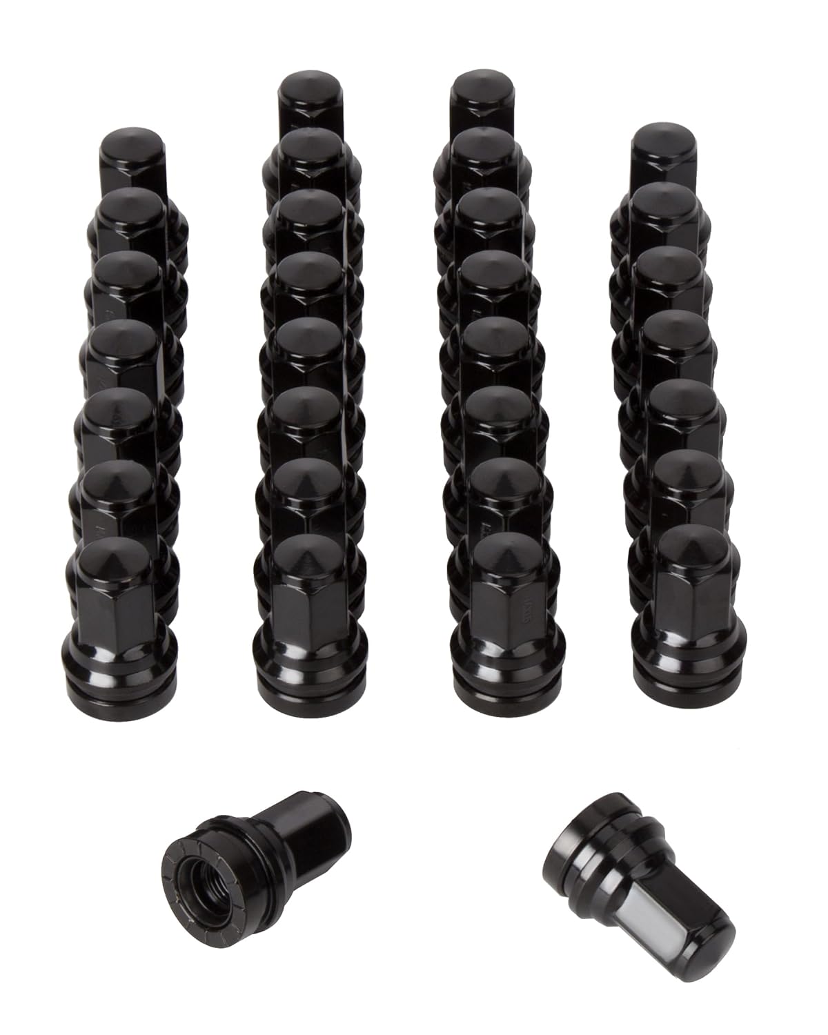 32 tuercas negras para Ford F250 F350 Super Duty 2017-2022 reemplaza HCPZ-1012-B