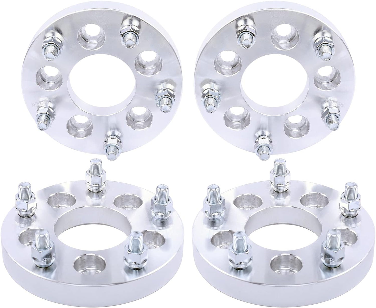 4 Wheel Adapters 5x5 or 5x127 to 5x5.5 or 5x139.7 1 Inch Thick 25mm 1/2 Studs