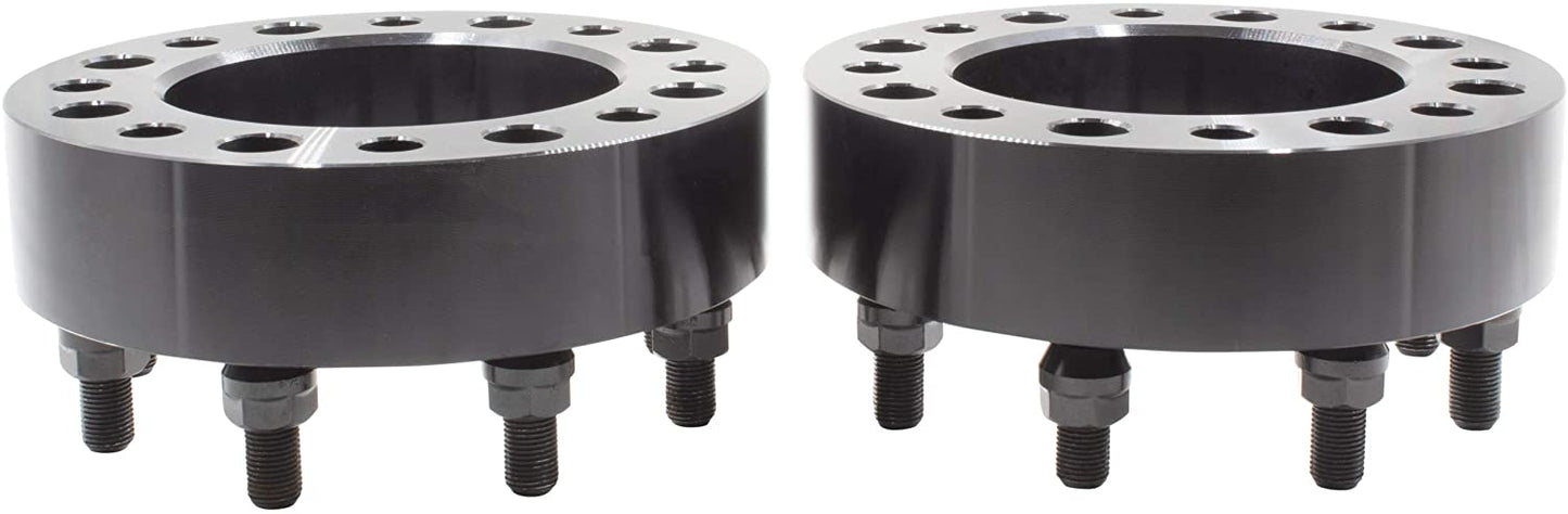 Adaptateurs d'entretoises de roues 8x210, pour Chevy Silverado et GMC Sierra Dually 2011 et plus récent, 2 pouces d'épaisseur, alésage central de 155mm, 14x1, 5