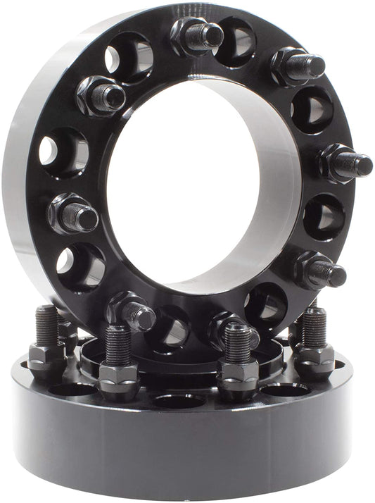 8X6.5 To 8X180 Wheel Adapters Spacers Hubcentric 2" Inch Thick 14X1.5 Studs 8X165.1 To 8X180