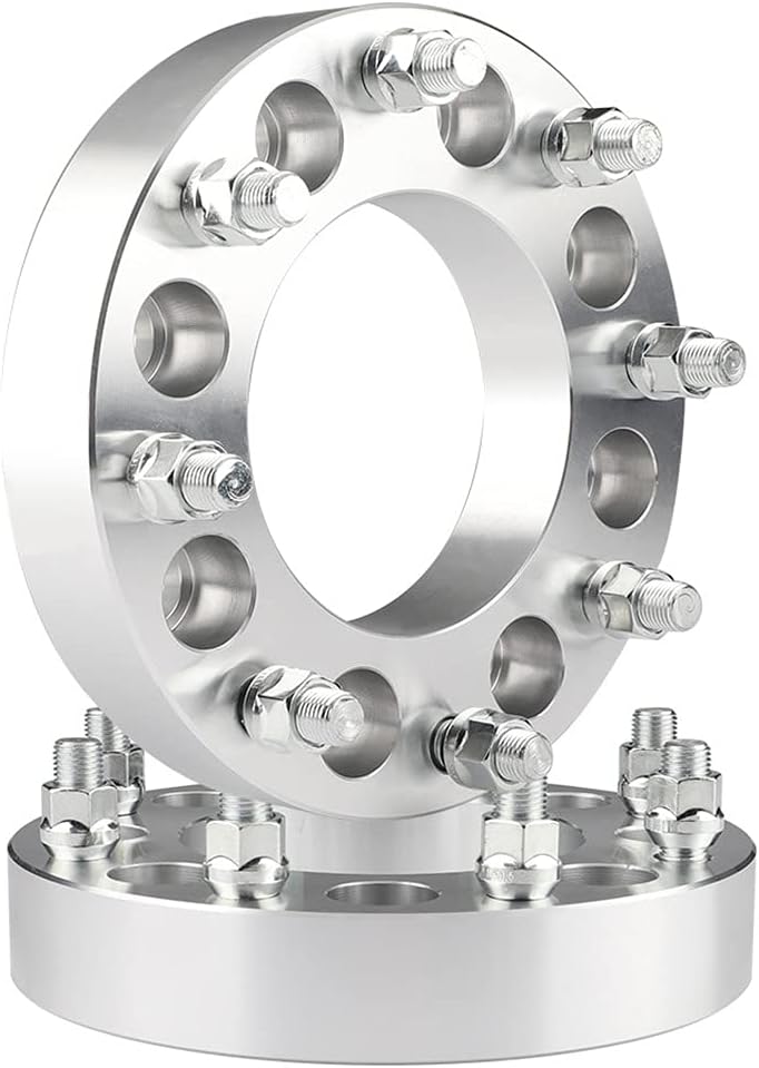 Entretoises d'adaptateurs de roue 8X6,5 à 8X180 | Goujons 14X1,5 de 1,5 pouce ou 38 mm d'épaisseur | 8X165.1 à 8X180 permet les jantes de roues Chevy GMC plus récentes sur les anciens camions Chevy GMC 8 Lug