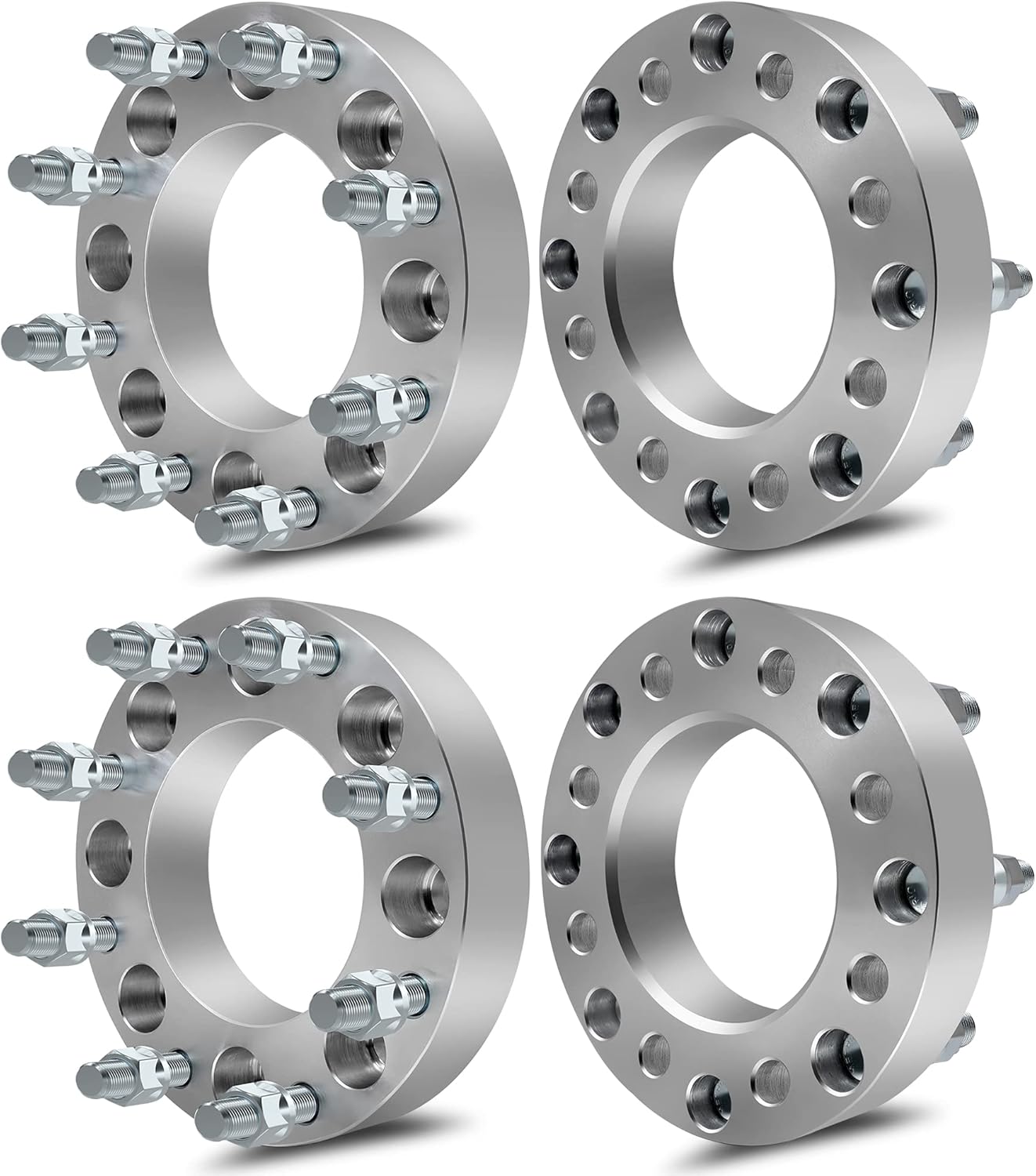 Entretoises d'adaptateurs de roue 8X6,5 à 8X180 | Goujons 14X1,5 de 1,5 pouce ou 38 mm d'épaisseur | 8X165.1 à 8X180 permet les jantes de roues Chevy GMC plus récentes sur les anciens camions Chevy GMC 8 Lug