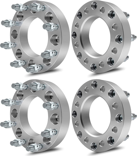Entretoises d'adaptateurs de roue 8X6,5 à 8X180 | Goujons 14X1,5 de 1,5 pouce ou 38 mm d'épaisseur | 8X165.1 à 8X180 permet les jantes de roues Chevy GMC plus récentes sur les anciens camions Chevy GMC 8 Lug