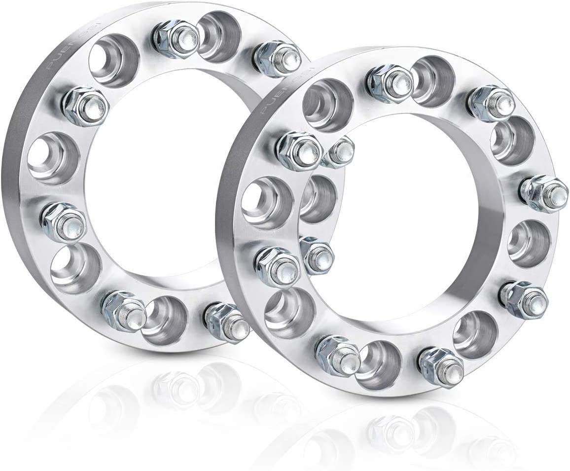 8x6.5 Wheel Adapter Spacers 9/16 Studs | 1.5" Inch Thick For Dodge Chevy and Ford 8 Lug Trucks