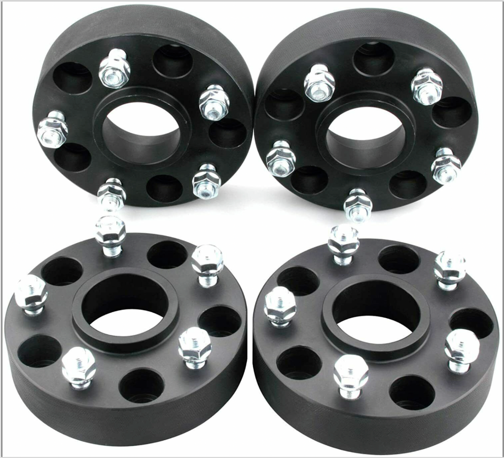 5X4.5 to 5x5 Hub Centric Wheel Adapters 1.25" Inch 5x114.3 to 5x127 71.5cb 14x1.5 Use New Jeep JL JK Wheels On TJ YJ 4pc