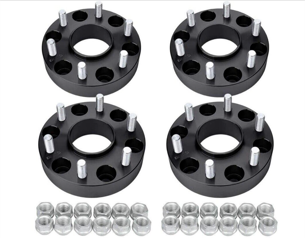 4 Jeep Wrangler 5x5 Hub Centric Wheel Spacers (5x127) Fits all 2018 and Newer JL Wrangler Rubicon, Sahara, Sport & Sport S 14x1.5