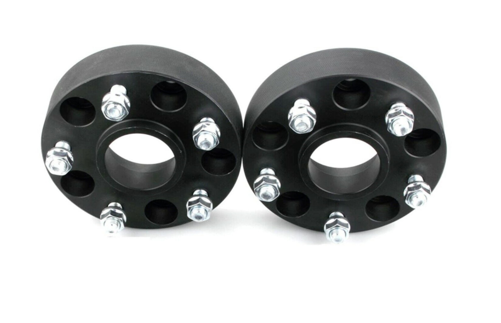 4 Black 2" Hub Centric Wheel Spacers 5x5 / 5x127 CB 71.5mm For Jeep Wrangler JL – BWA