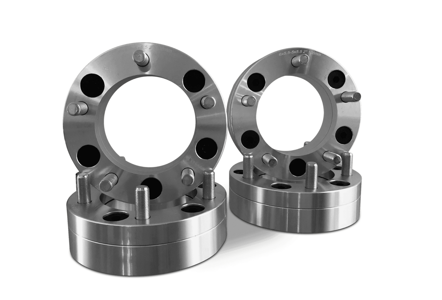 6X135 TO 5X5 WHEEL ADAPTERS AKA 6x135 to 5x127 USE 5 LUG WHEELS ON 6 LUG FORD TRUCKS 2" THICK 14X1.5