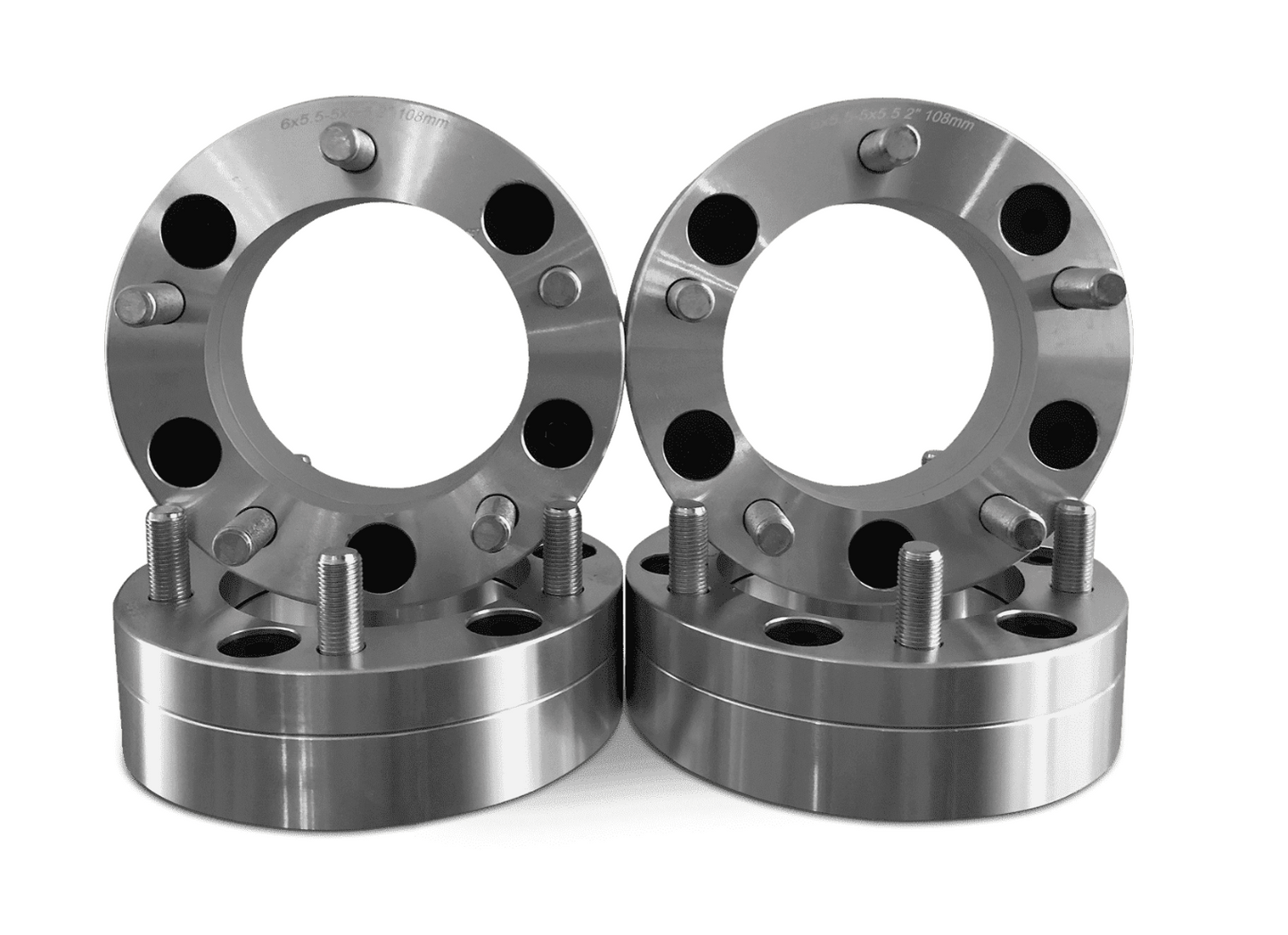 6X135 TO 5X5 WHEEL ADAPTERS AKA 6x135 to 5x127 USE 5 LUG WHEELS ON 6 LUG FORD TRUCKS 2" THICK 14X1.5