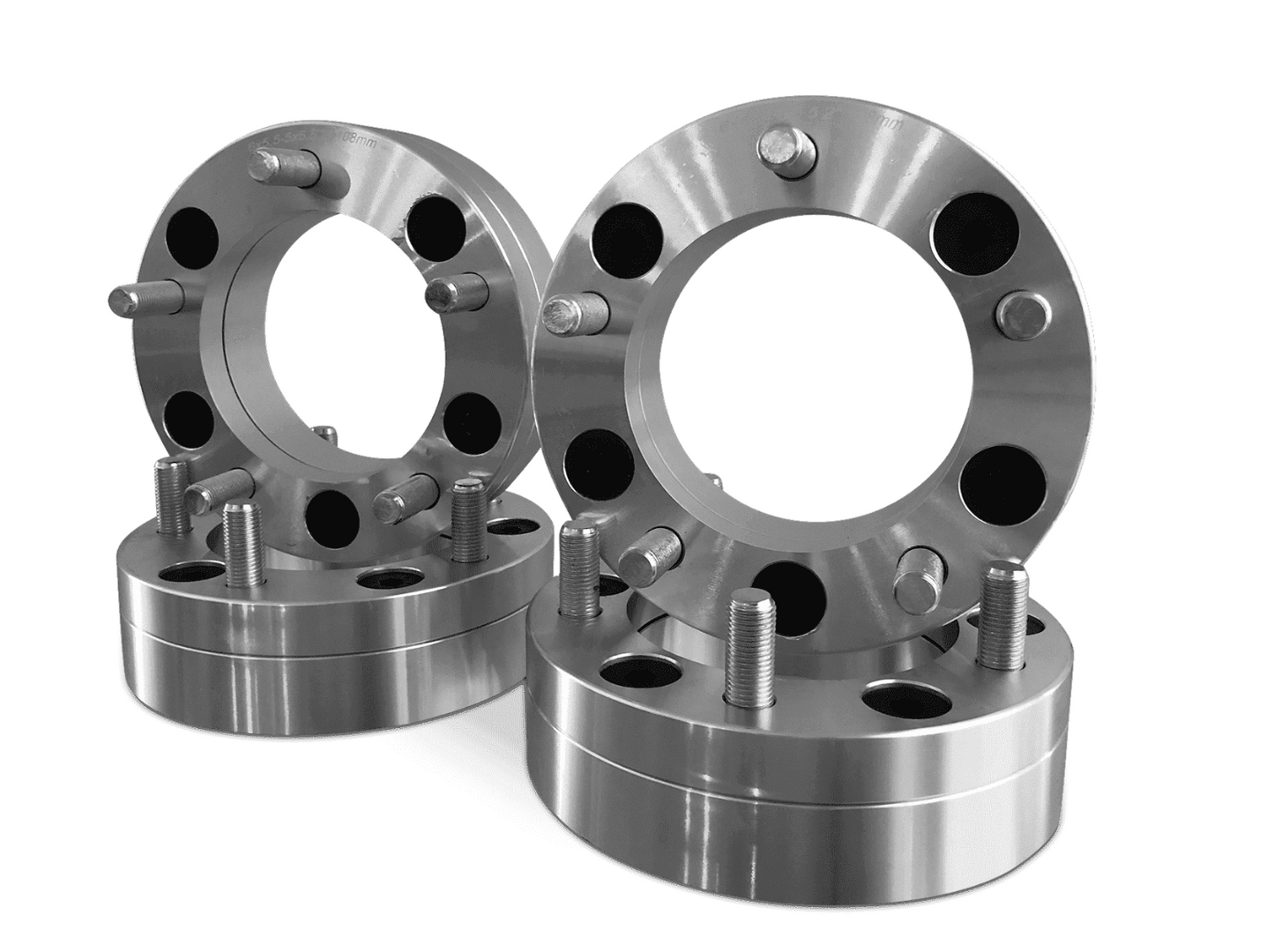 6X135 TO 5X5 WHEEL ADAPTERS AKA 6x135 to 5x127 USE 5 LUG WHEELS ON 6 LUG FORD TRUCKS 2" THICK 14X1.5