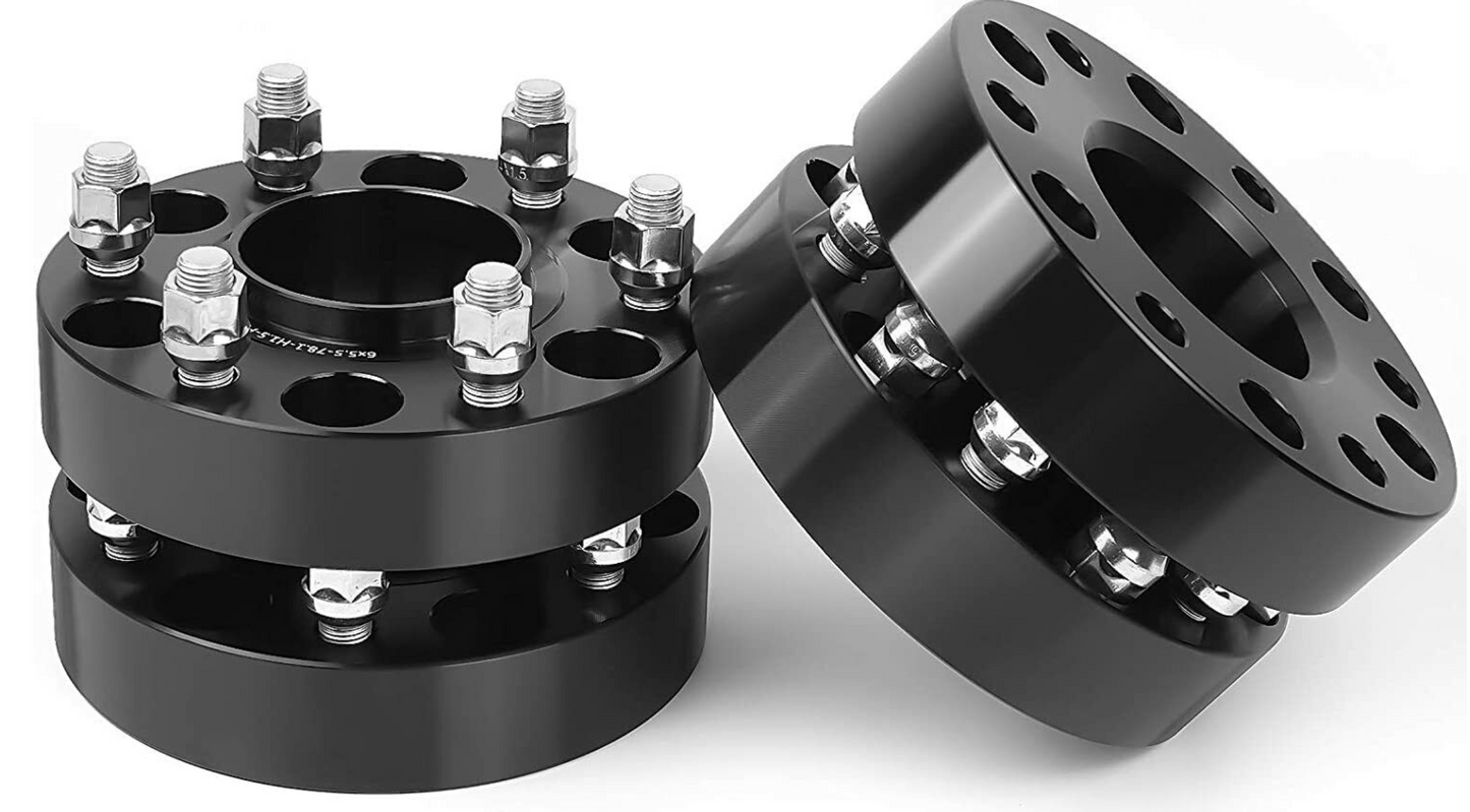 2019-2025 Ford Ranger 6X5.5 Hub Centric Wheel Spacers AKA 6x139.7 Thickness 38mm, 1.5", or 2" Inch 93.1mm Center Bore