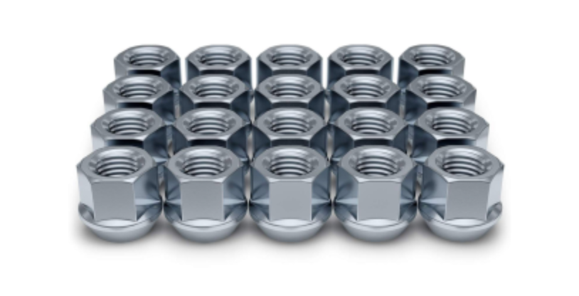 20X OPEN END LUG NUTS 12x1.25 | INSTALLATION LUG KIT | BULGE ACORN OPEN LUGS