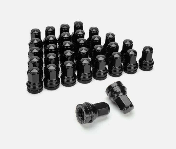 32 tuercas negras para Ford F250 F350 Super Duty 2017-2022 reemplaza HCPZ-1012-B
