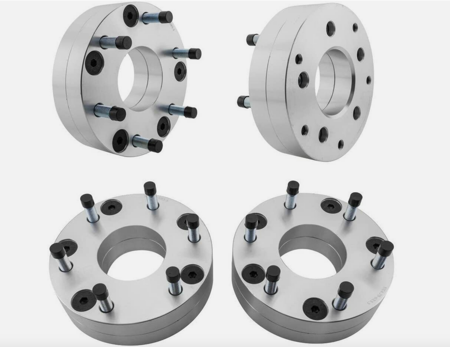 Wheel Adapters 5x4.5 TO 6x135 | Use 6 lug Wheels On 5 Lug Truck | 2" INCH THICK | 12x1.5 STUDS