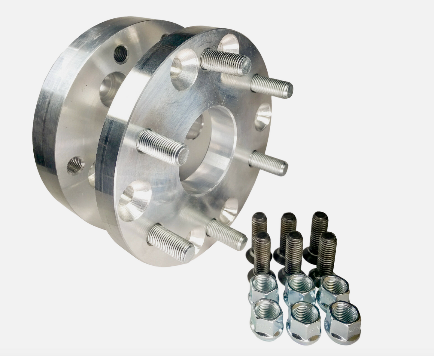 Wheel Adapters 5x4.5 TO 6x135 | Use 6 lug Wheels On 5 Lug Truck | 2" INCH THICK | 12x1.5 STUDS
