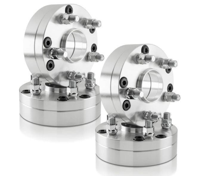 6x120 To 5x4.5 Hub Centric Wheel Spacer Adapters 12x1.5 Studs 2" Inch Thick | Use 5x114.3 Wheels On 6x4.75 Trucks - Custom Made in the USA