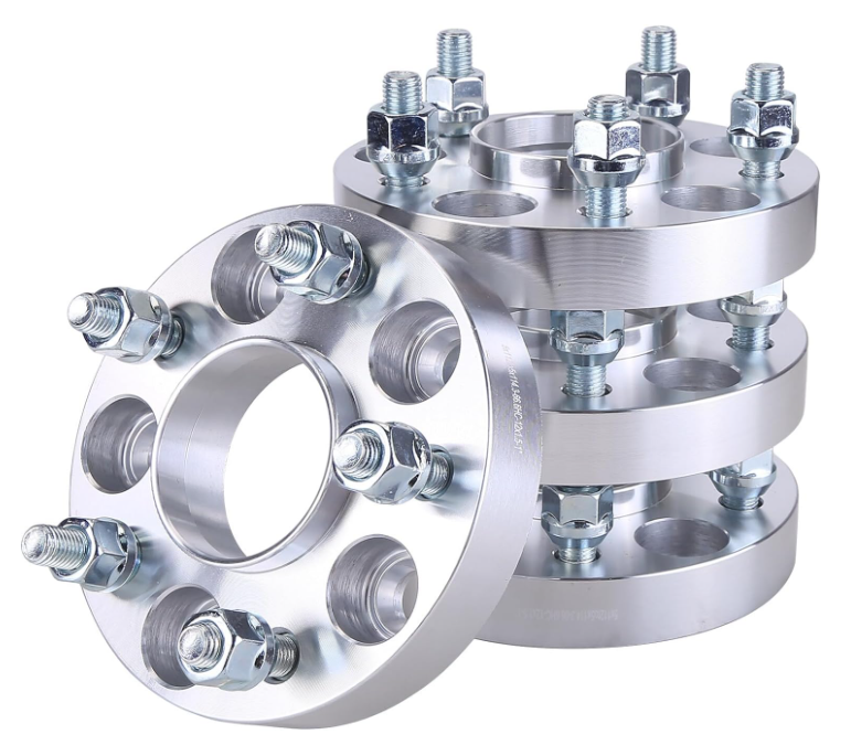 5X114.3 To 5X112 HUB CENTRIC WHEEL ADAPTERS 1 INCH THICK 25MM (5X4.5 To 5X112) 12X1.5 STUDS USE MERCEDES WHEELS ON 5X4.5 CAR