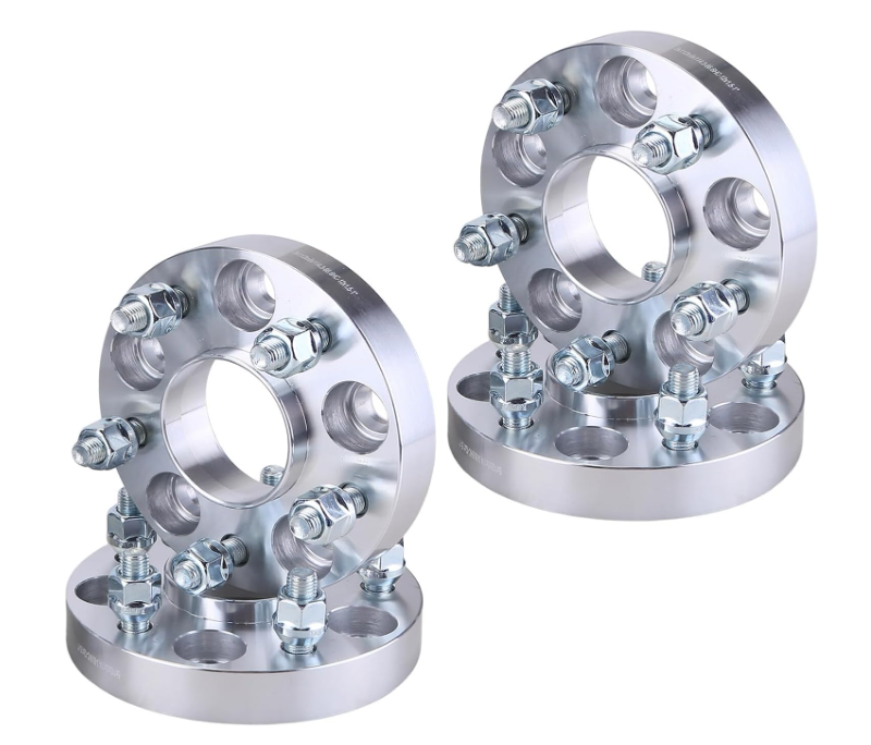 5X114.3 To 5X112 HUB CENTRIC WHEEL ADAPTERS 1 INCH THICK 25MM (5X4.5 To 5X112) 12X1.5 STUDS USE MERCEDES WHEELS ON 5X4.5 CAR