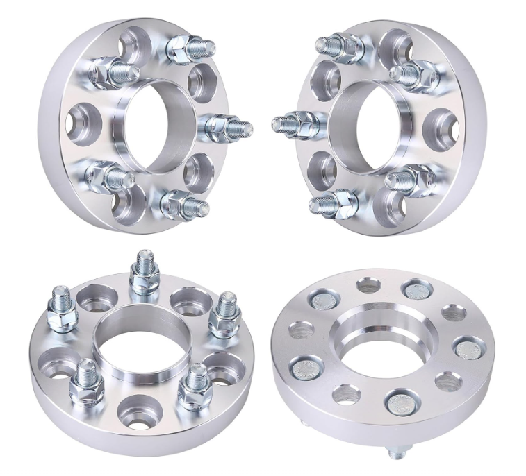5X114.3 To 5X112 HUB CENTRIC WHEEL ADAPTERS 1 INCH THICK 25MM (5X4.5 To 5X112) 12X1.5 STUDS USE MERCEDES WHEELS ON 5X4.5 CAR