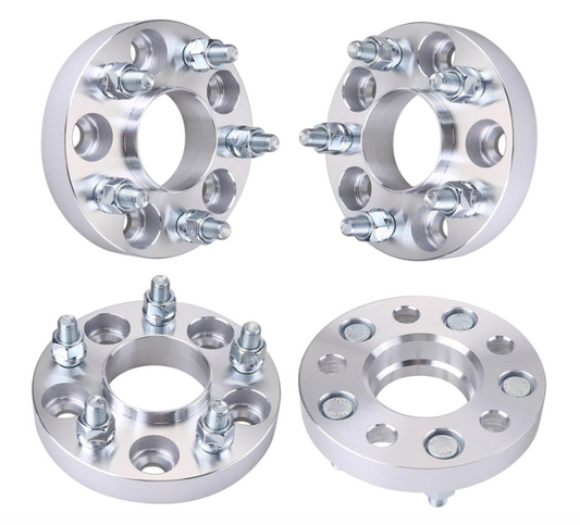 5X114.3 To 5X112 Hub Centric Wheel Adapters 1" INCH or 25MM (AKA 5X4.5 To 5X112 ) 12X1.5 Studs Use Mercedes Benz Wheels on 5X4.5 Hubs Made in the USA