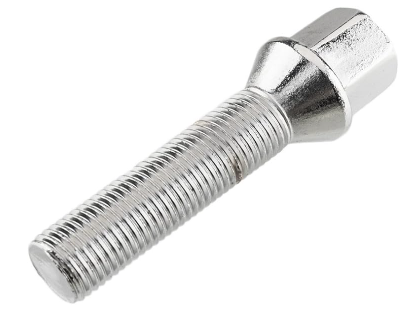 20 Lug Bolts 14x1.25 Chrome Conical Stud Bolt 30mm Shank